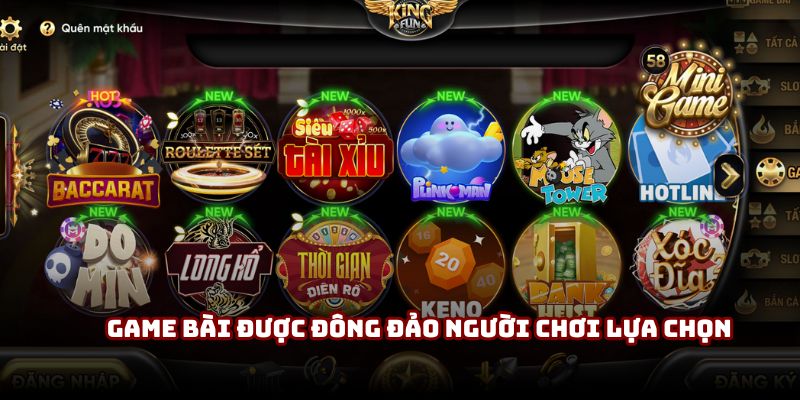 Game bài được đông đảo người chơi lựa chọn trò chuyện